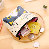 Korean Cute Cat PU Coin Purse and Key Organizer