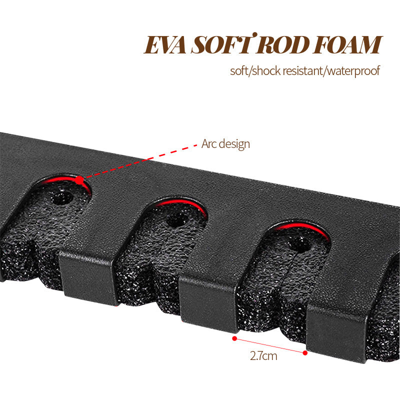 Fishing Rod Wall Display Rack for Home Storage