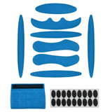 1 Set Cycle Helmet Pads Helmet Padding Kit Universal Foam Pads for Motorcycle Bike Cycling Helmet (Blue)