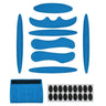 1 Set Cycle Helmet Pads Helmet Padding Kit Universal Foam Pads for Motorcycle Bike Cycling Helmet (Blue)