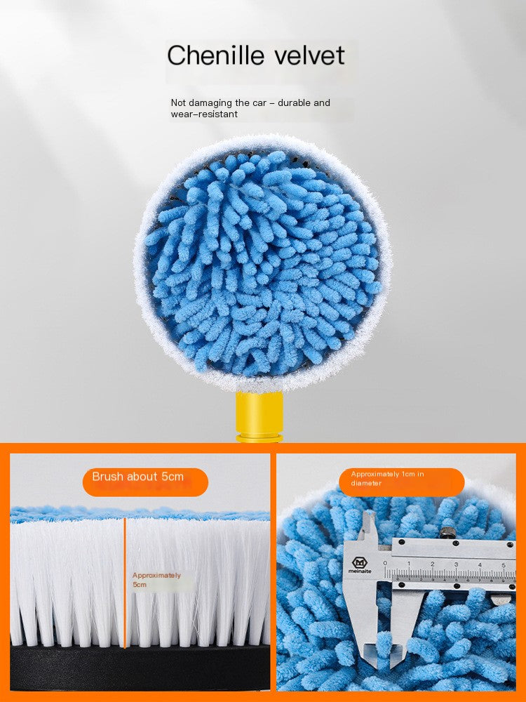 Automatic Rotating Car Wash Mop with Soft Bristles