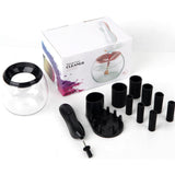 Makeup Brush Cleaning Set, White, Rotating Cleaner