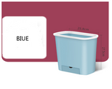Wall-Mounted Kitchen Trash Can and Organizer Shelf