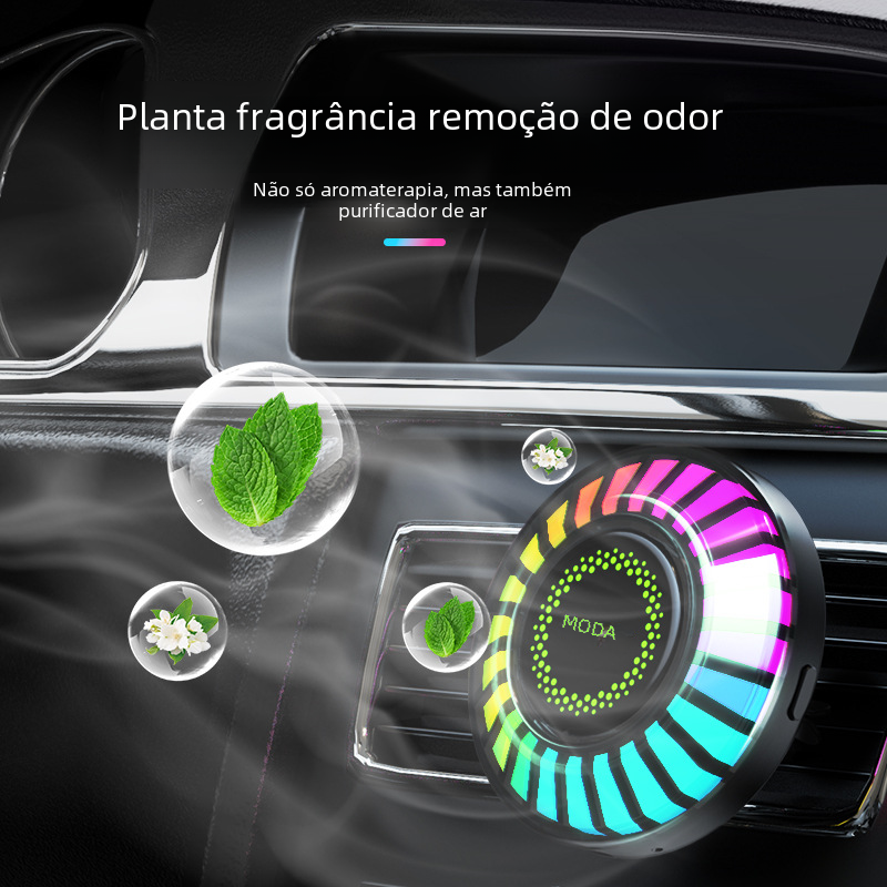3D RGB Sound Control Car Atmosphere Light with Aroma