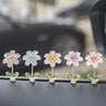 2024 Summer Clear Flower Car Dashboard Decor
