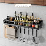 Wall-Mounted Multifunctional Kitchen Storage Rack