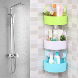 Powerful Suction Corner Bathroom Shelf