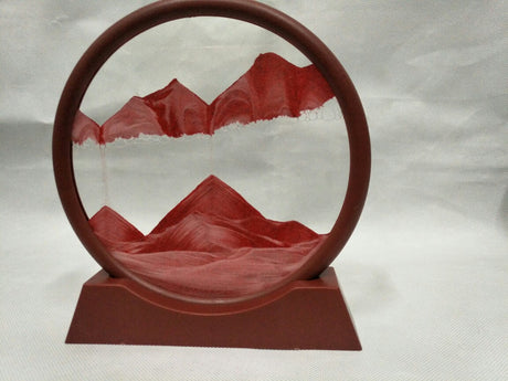 Sand Art with Round Moon Design for Home Decor