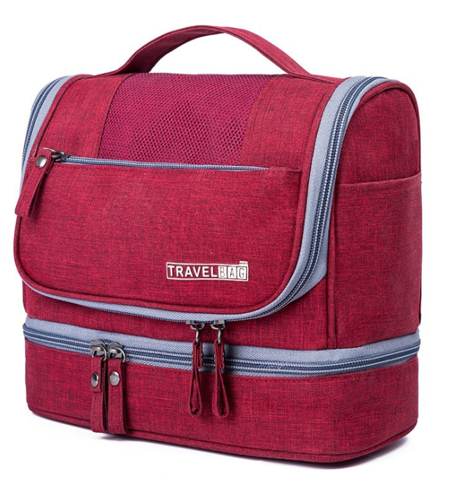 Waterproof Large Capacity Two-Layer Makeup Bag