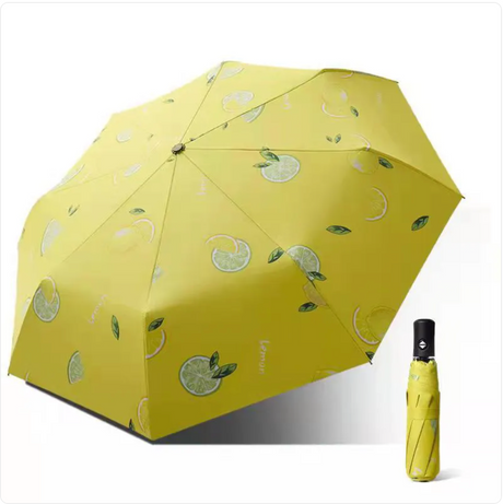 Black Folding Automatic Umbrella – UV Protection