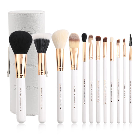 Zoreya 12-Piece Colorful Makeup Brush Set