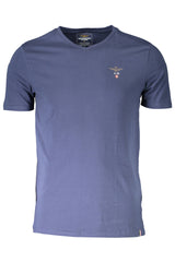 AERONAUTICA MILITARE MEN'S BLUE OUTDOOR T-SHIRT