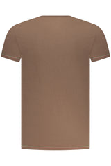 AERONAUTICA MILITARE MEN'S BROWN OUTERWEAR T-SHIRT