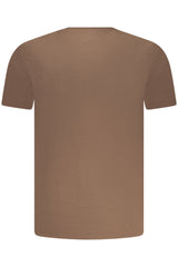 AERONAUTICA MILITARE MEN'S BROWN OUTERWEAR T-SHIRT