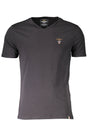 AERONAUTICA MILITARE BLACK MEN'S OUTERWEAR T-SHIRT