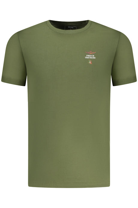 AERONAUTICA MILITARE MEN'S GREEN OUTDOOR T-SHIRT