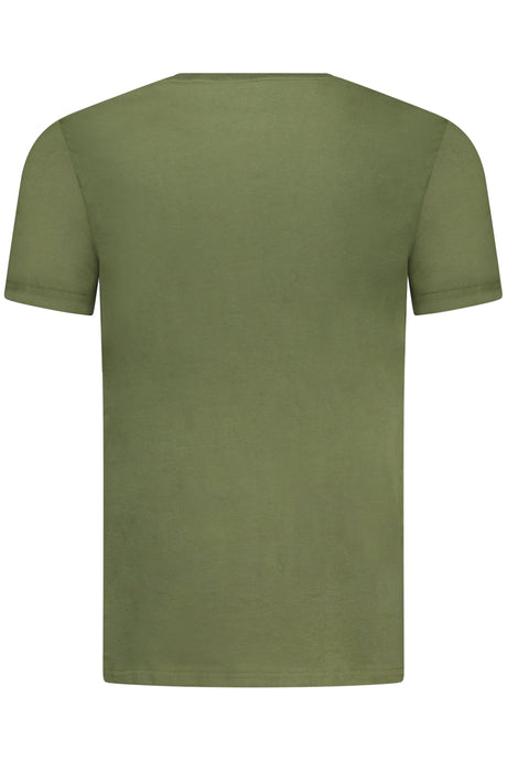 AERONAUTICA MILITARE MEN'S GREEN OUTDOOR T-SHIRT