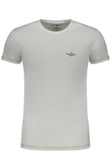 AERONAUTICA MILITARE MEN'S WHITE SHORT SLEEVE T-SHIRT