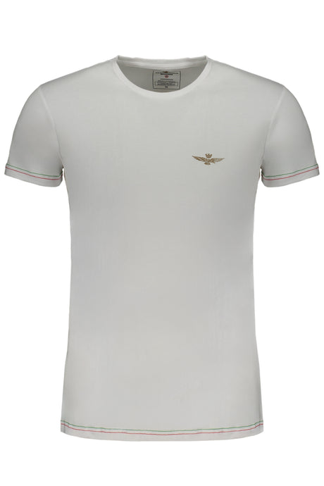 AERONAUTICA MILITARE MEN'S WHITE SHORT SLEEVE T-SHIRT