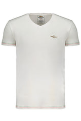 AERONAUTICA MILITARE MEN'S WHITE SHORT SLEEVE T-SHIRT