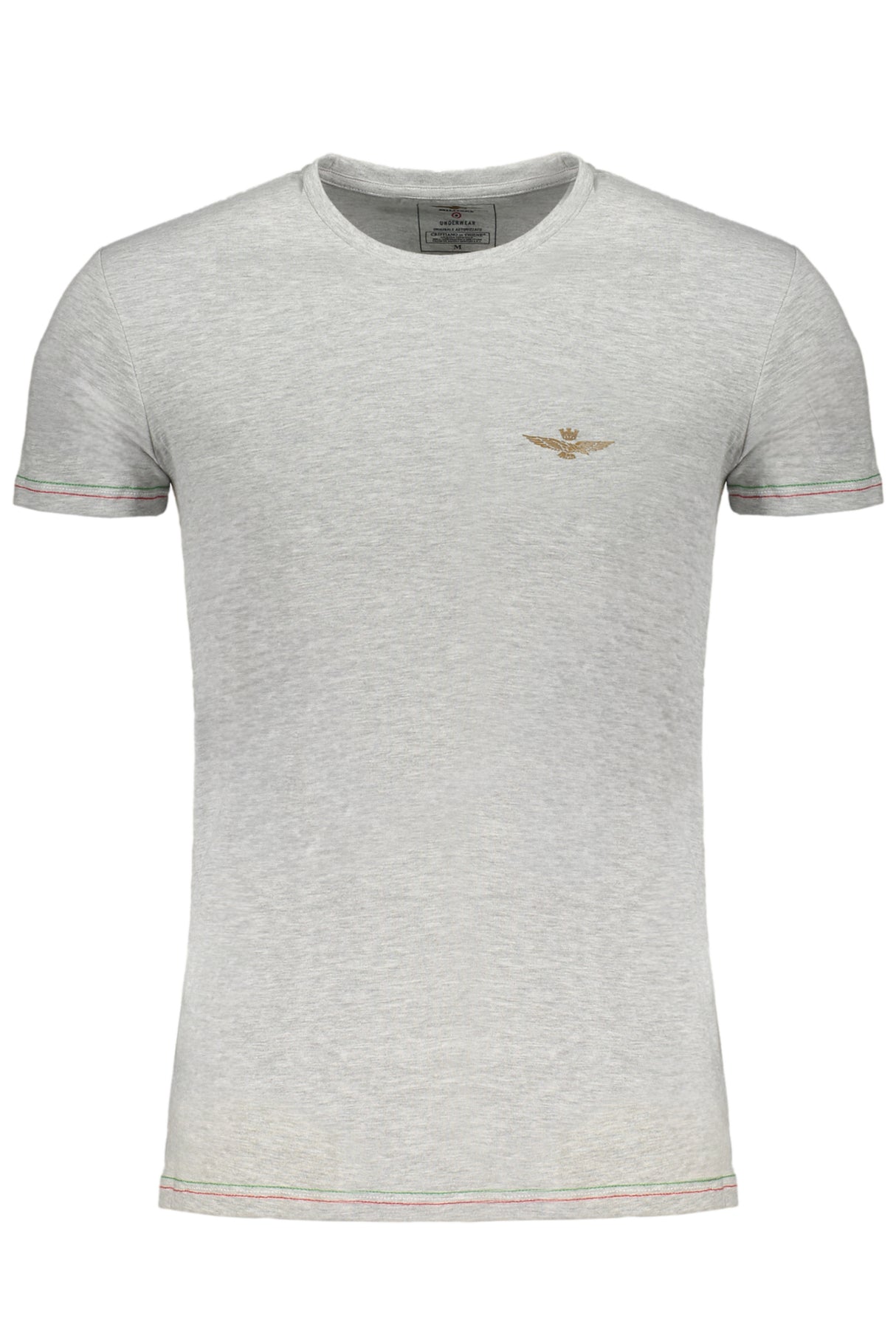 ERONAUTICA MILITARE MEN'S GRAY SHORT SLEEVE T-SHIRT