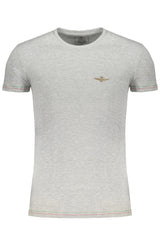 ERONAUTICA MILITARE MEN'S GRAY SHORT SLEEVE T-SHIRT