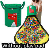 Felt Storage Bag Toy Play Mat 2 In 1 Pull Rope