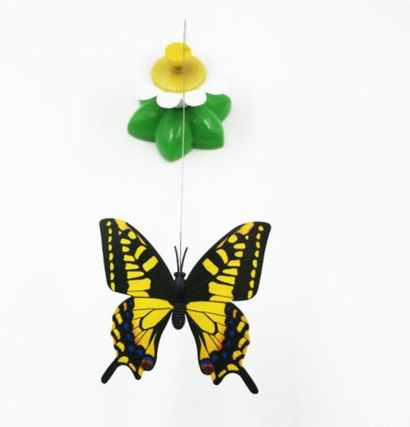 Electric Cat Toy with Bird and Butterfly Features