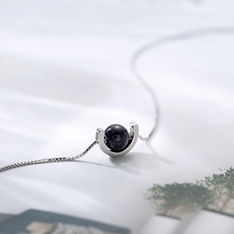 Black Pearl Starry Sky Necklace, Douyin Style, Choker