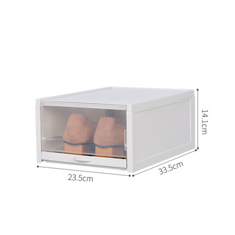 "Sliding Shoe Storage Box - Organizer for Footwear"