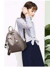 Stylish Women's Backpack in Oxford Cloth for Travel