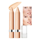 2pcs Light Beige Concealer Crayon Set Brightening Creamy Concealer Sustainable Under Eye Concealer stick Beauty Makeup (Fair/Light Beige 2pcs)