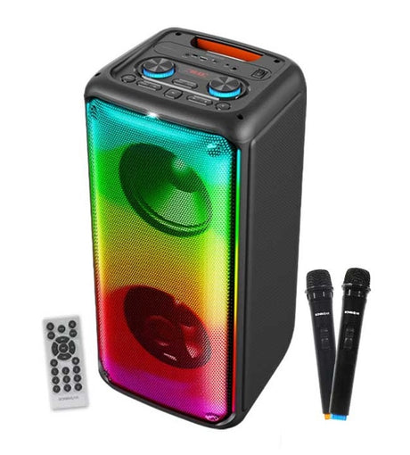 SonicGear AudioXPro800HD 2 x 8'' Portable Karaoke Speaker with Voice Changer & 2 x Wireless Microphones included
