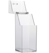 Makeup Brush Holder Square Acrylic Cosmetic Brush Organizer with Dustproof Lid Eyebrow Pencil Storage Holder Box Makeup Storage Jewellery Storage Container