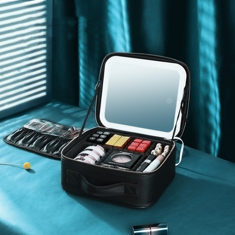 Cosmetic Storage Bag with Mirror