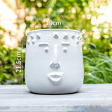 Handcrafted Ceramic Face Vase and Planter