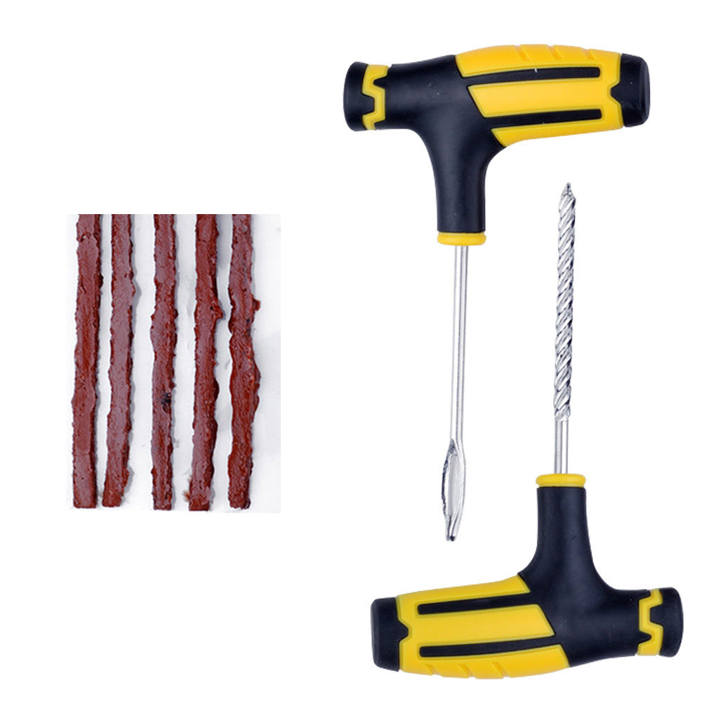 Car and Motorcycle Tire Repair Tool Kit with Glue