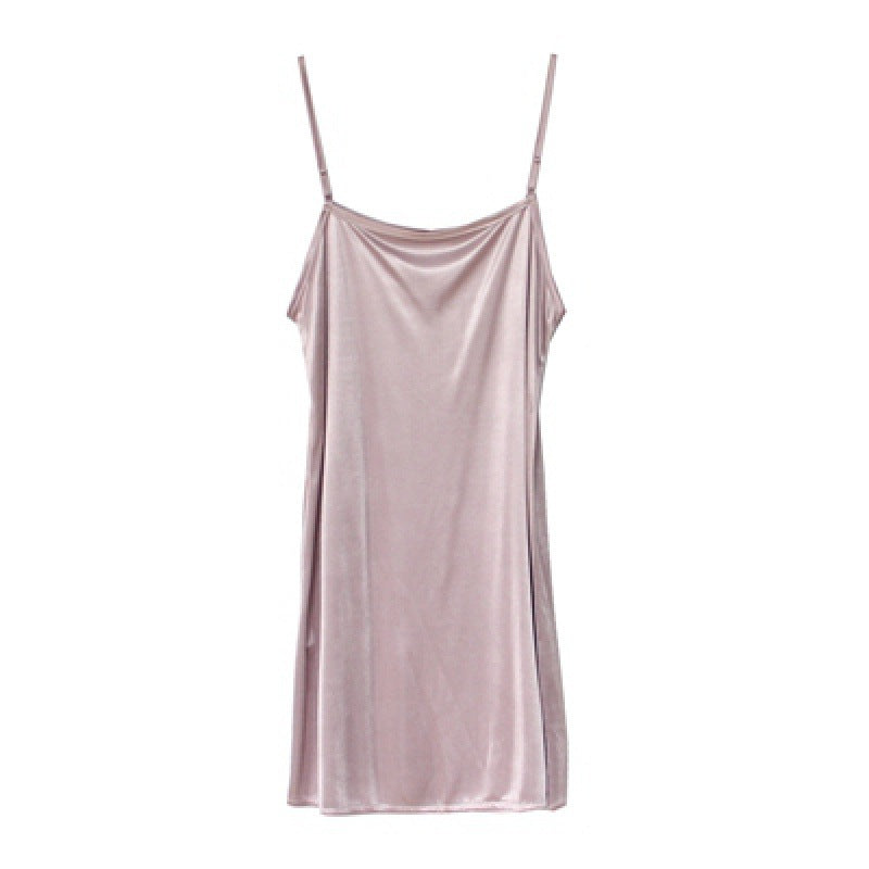 Thin Shoulder Strap Spring & Summer Dress Slip Petticoat