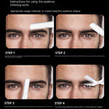Stainless Steel Eyebrow Tweezers and Dual-Head Brush Set