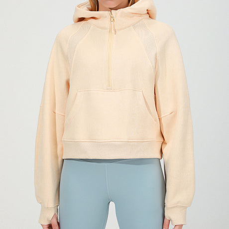 Women's Thickened Fleece Sports Jacket for Yoga Fitness