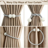 1pc Faux Pearl Magnetic Curtain Tie Back - Home Decor
