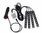 Car Atmosphere Lighting, 4x9 LED Strip Lights
