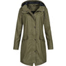 Women's Waterproof Windproof Hiking Rain Jacket Plus Size