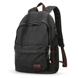 Outdoor Canvas USB Charging Anti-Theft Backpack