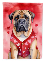 Bullmastiff My Valentine Garden Flag
