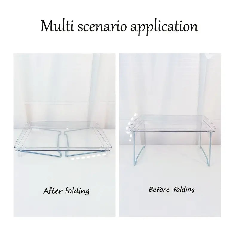 Stylish Folding Shelf Storage Rack for Home & Office