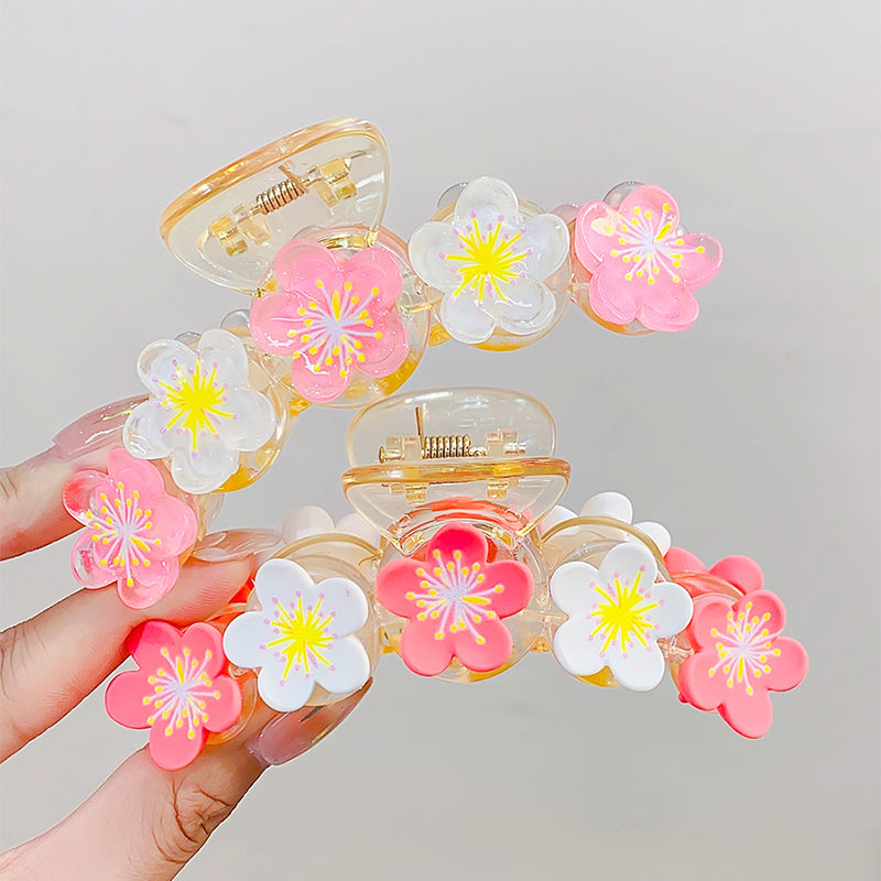 Large Transparent Tulip Flower Hair Clip