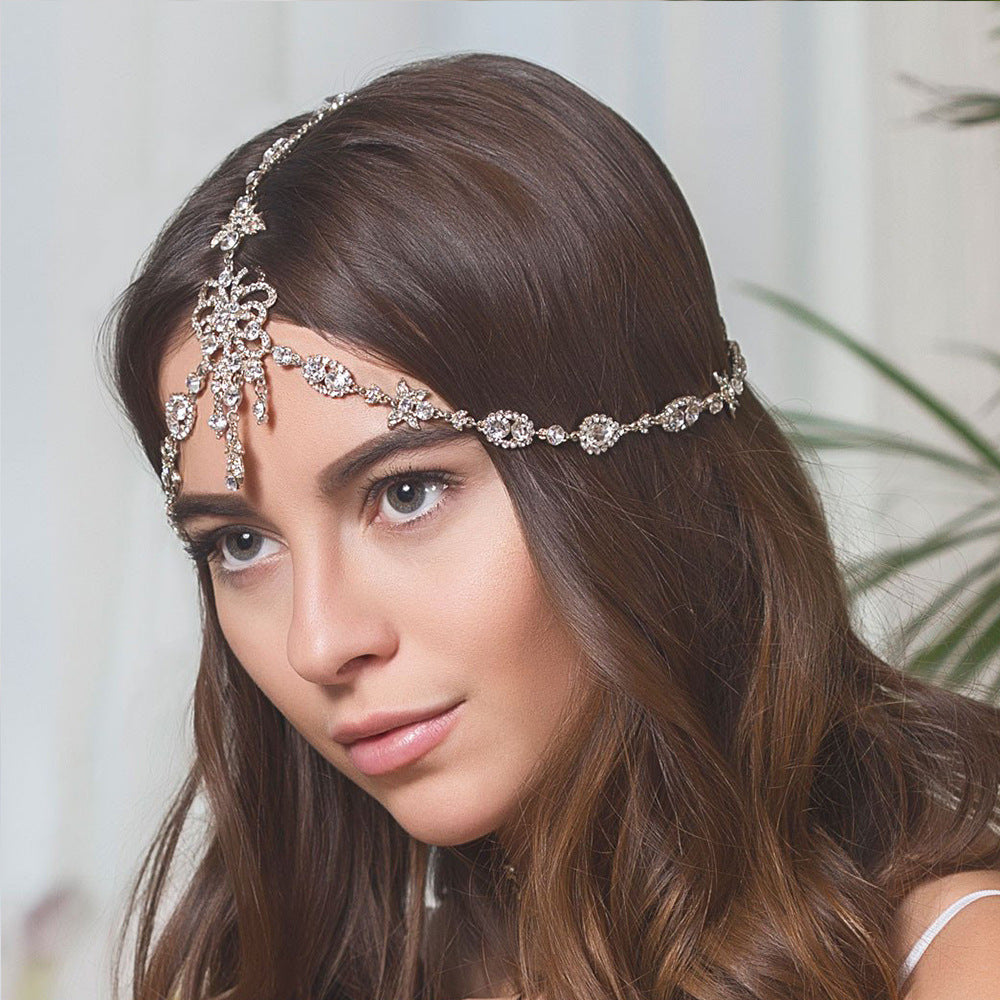 Rhinestone Hair Accessories with Tassels for Women