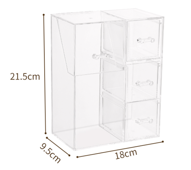 Transparent Acrylic Makeup Brush Organizer Box