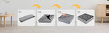 Sock Drawer Organizer Divider - 2 Packs in Gray